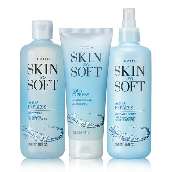 Avon Skin So Soft Aqua Express Collection Beauty Crazed in Canada
